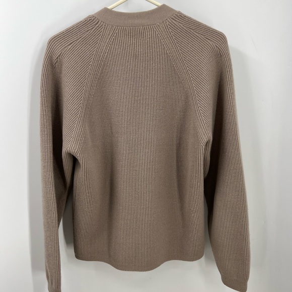 Strickmeister 100% wool vintage, ribbed button front cardigan, 42/M - Picture 2 of 8